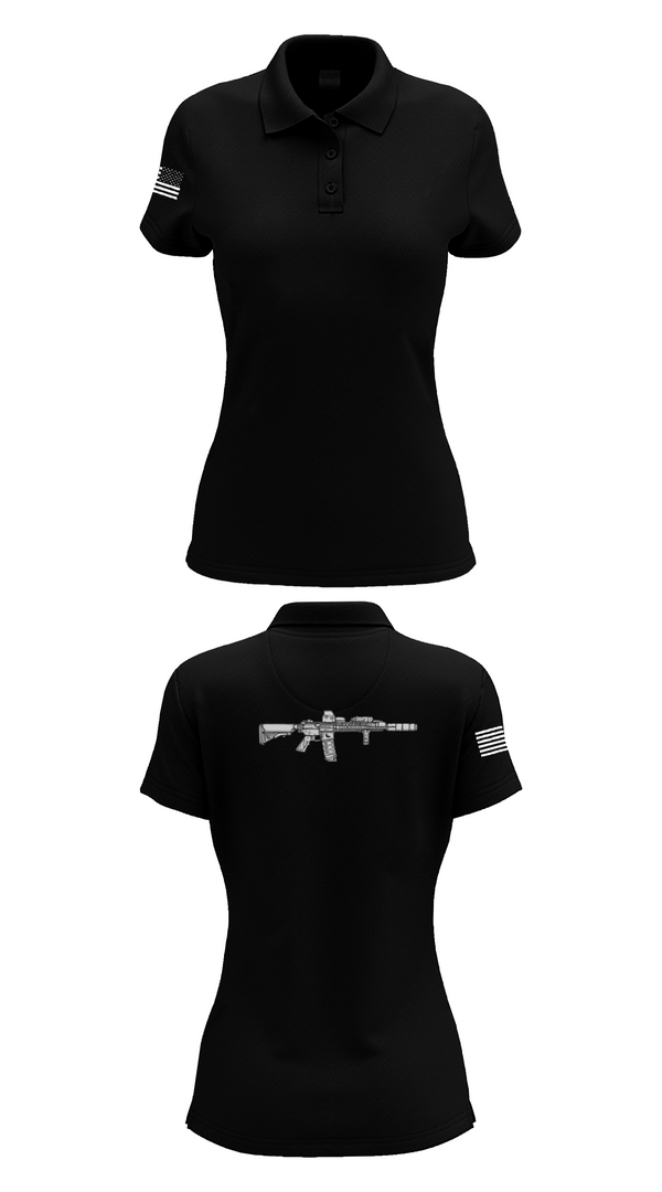 Womens Short Sleeve Performance Polo, Tactical Miami Training, Space Force, Teamtime, Team time, sublimation, custom sports apparel, team uniforms, spirit wear, spiritwear, sports uniforms, custom shirts, team store, custom team store, fundraiser sports, apparel fundraiser