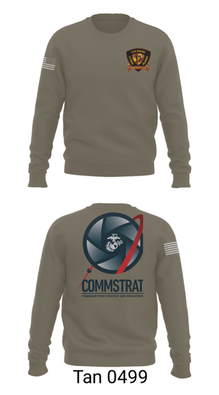 Crew Neck Sweatshirt, 12th MLR COMMSTRAT, Marines, Teamtime, Team time, sublimation, custom sports apparel, team uniforms, spirit wear, spiritwear, sports uniforms, custom shirts, team store, custom team store, fundraiser sports, apparel fundraiser
