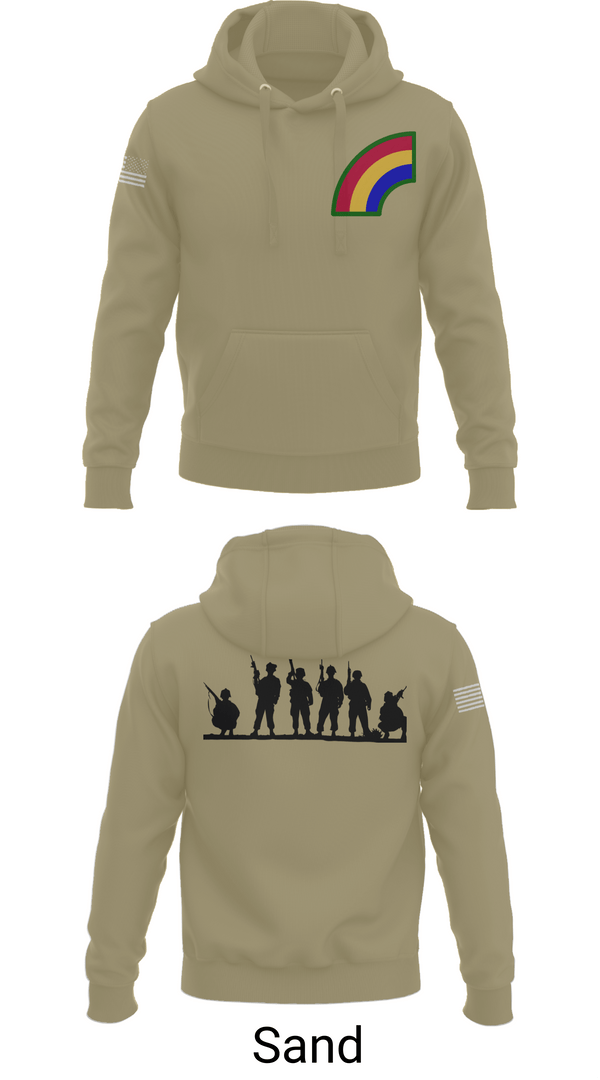 Hoodie, 42ND Infantry Division, Army, Teamtime, Team time, sublimation, custom sports apparel, team uniforms, spirit wear, spiritwear, sports uniforms, custom shirts, team store, custom team store, fundraiser sports, apparel fundraiser