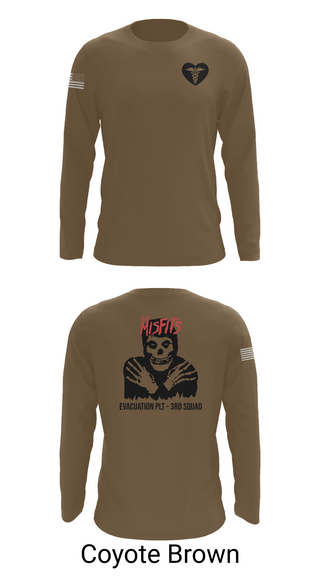 Long Sleeve Performance Shirt, 3rd squad, Army, Teamtime, Team time, sublimation, custom sports apparel, team uniforms, spirit wear, spiritwear, sports uniforms, custom shirts, team store, custom team store, fundraiser sports, apparel fundraiser