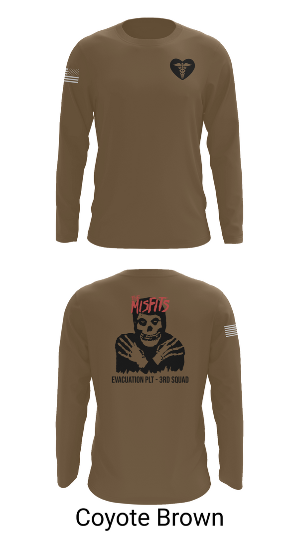 Long Sleeve Performance Shirt, 3rd squad, Army, Teamtime, Team time, sublimation, custom sports apparel, team uniforms, spirit wear, spiritwear, sports uniforms, custom shirts, team store, custom team store, fundraiser sports, apparel fundraiser