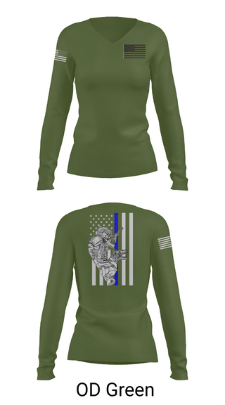 Womens Long Sleeve Vneck Shirt, 904th MP Det Military Working Dog, Army, Teamtime, Team time, sublimation, custom sports apparel, team uniforms, spirit wear, spiritwear, sports uniforms, custom shirts, team store, custom team store, fundraiser sports, apparel fundraiser