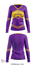 Oak Harbor High School Cheer 2880291 Women's Long Sleeve V-neck Shirt - 114