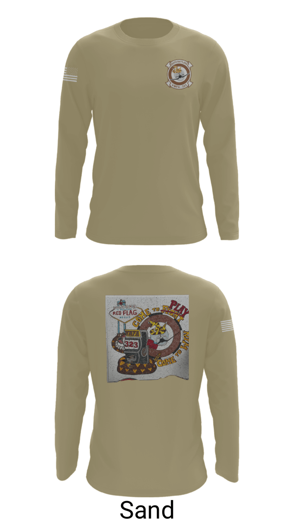 Long Sleeve Performance Shirt, VMFA-323, Marines, Teamtime, Team time, sublimation, custom sports apparel, team uniforms, spirit wear, spiritwear, sports uniforms, custom shirts, team store, custom team store, fundraiser sports, apparel fundraiser