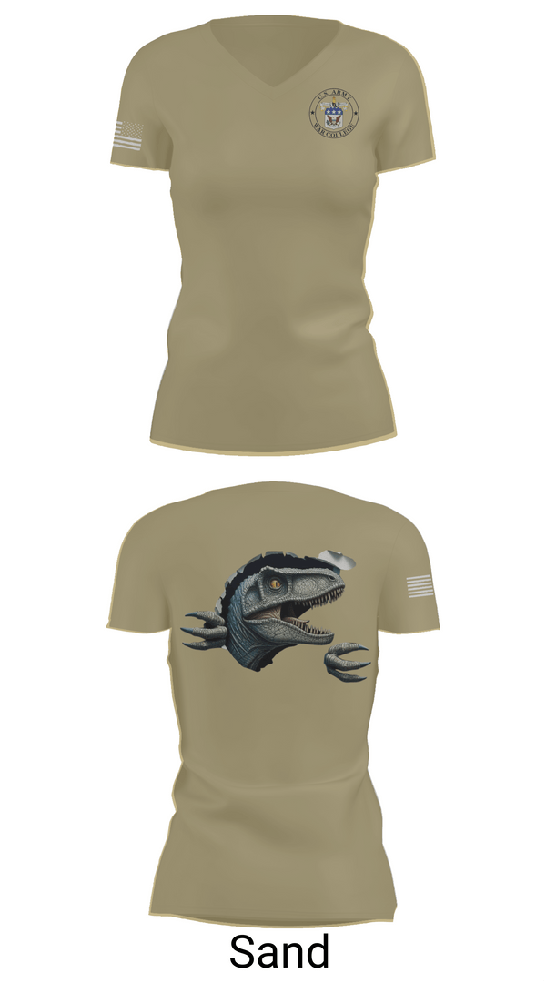 Womens Short Sleeve Vneck Shirt, Seminar 3, Army, Teamtime, Team time, sublimation, custom sports apparel, team uniforms, spirit wear, spiritwear, sports uniforms, custom shirts, team store, custom team store, fundraiser sports, apparel fundraiser