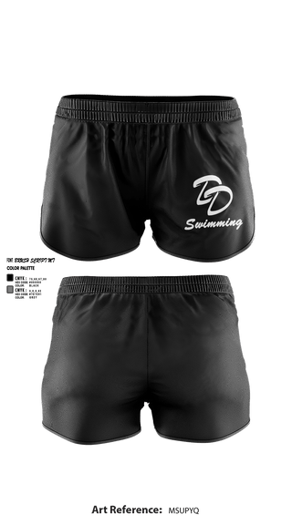 Womens Shorts, David Douglas High School Swimming, Swimming, Teamtime, Team time, sublimation, custom sports apparel, team uniforms, spirit wear, spiritwear, sports uniforms, custom shirts, team store, custom team store, fundraiser sports, apparel fundraiser