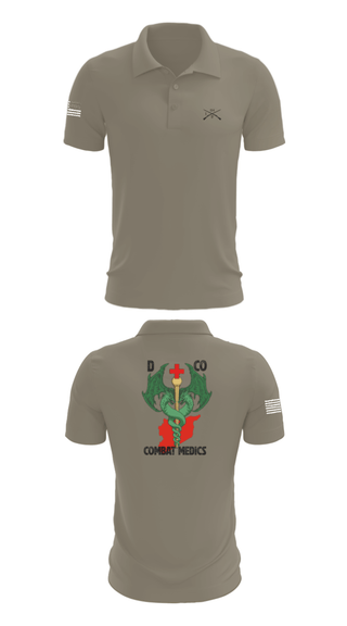 Short Sleeve Performance Polo, D-co 1-114th, Army, Teamtime, Team time, sublimation, custom sports apparel, team uniforms, spirit wear, spiritwear, sports uniforms, custom shirts, team store, custom team store, fundraiser sports, apparel fundraiser