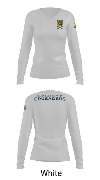 Women's Long Sleeve Vneck Shirt, Riverdale Women's Basketball, Women's Basketball, Teamtime, Team time, sublimation, custom sports apparel, team uniforms, spirit wear, spiritwear, sports uniforms, custom shirts, team store, custom team store, fundraiser sports, apparel fundraiser