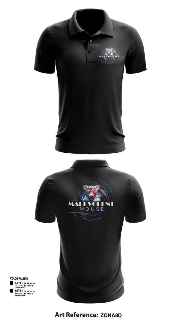 Short Sleeve Performance Polo, Malevolent Mouse Productions, , Teamtime, Team time, sublimation, custom sports apparel, team uniforms, spirit wear, spiritwear, sports uniforms, custom shirts, team store, custom team store, fundraiser sports, apparel fundraiser