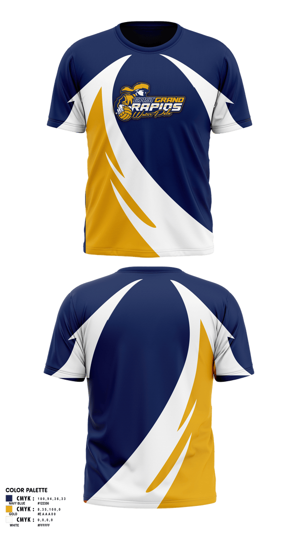 Short Sleeve Performance Shirt, East Grand Rapids, Water Polo, Teamtime, Team time, sublimation, custom sports apparel, team uniforms, spirit wear, spiritwear, sports uniforms, custom shirts, team store, custom team store, fundraiser sports, apparel fundraiser