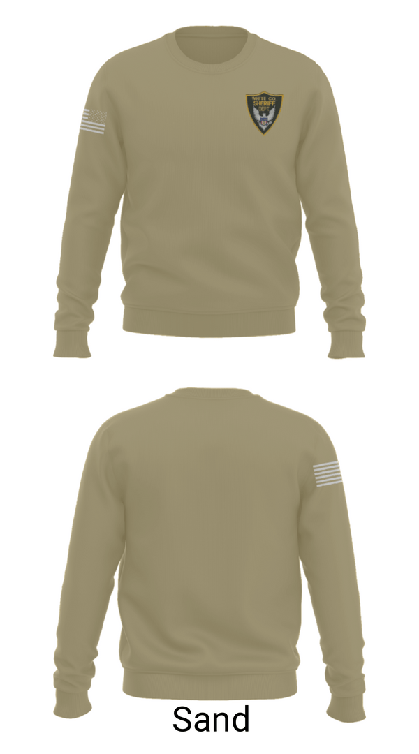 Crew Neck Sweatshirt, White County Sheriff's Office, Police, Teamtime, Team time, sublimation, custom sports apparel, team uniforms, spirit wear, spiritwear, sports uniforms, custom shirts, team store, custom team store, fundraiser sports, apparel fundraiser