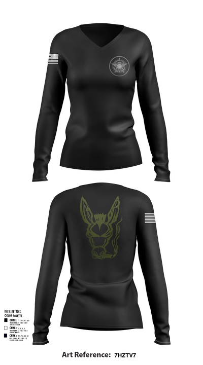 Lowndes County Sheriff’s Office Special Operations Division 52350448 Women's Long Sleeve V-neck Shirt - 106