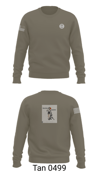Crew Neck Sweatshirt, a-co 2-2in 3/10, Army, Teamtime, Team time, sublimation, custom sports apparel, team uniforms, spirit wear, spiritwear, sports uniforms, custom shirts, team store, custom team store, fundraiser sports, apparel fundraiser
