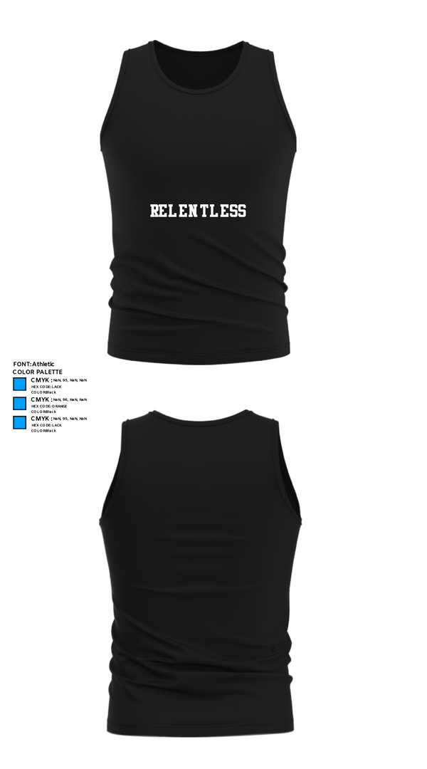 Tank Top, Relentless, Football, Teamtime, Team time, sublimation, custom sports apparel, team uniforms, spirit wear, spiritwear, sports uniforms, custom shirts, team store, custom team store, fundraiser sports, apparel fundraiser