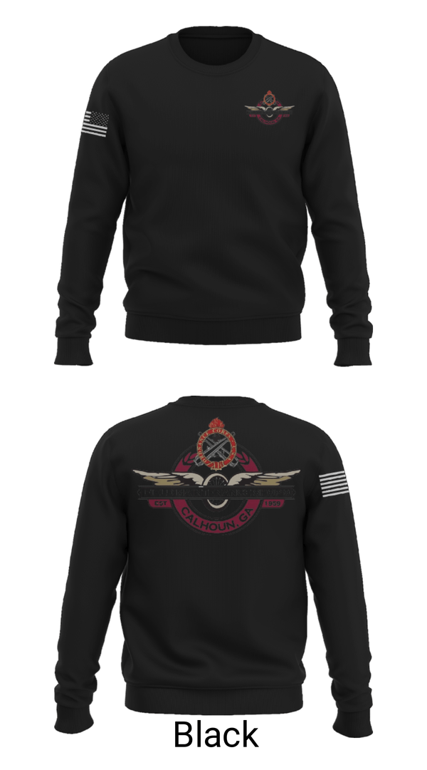 Crew Neck Sweatshirt, FMS Calhoun, National Guard, Teamtime, Team time, sublimation, custom sports apparel, team uniforms, spirit wear, spiritwear, sports uniforms, custom shirts, team store, custom team store, fundraiser sports, apparel fundraiser