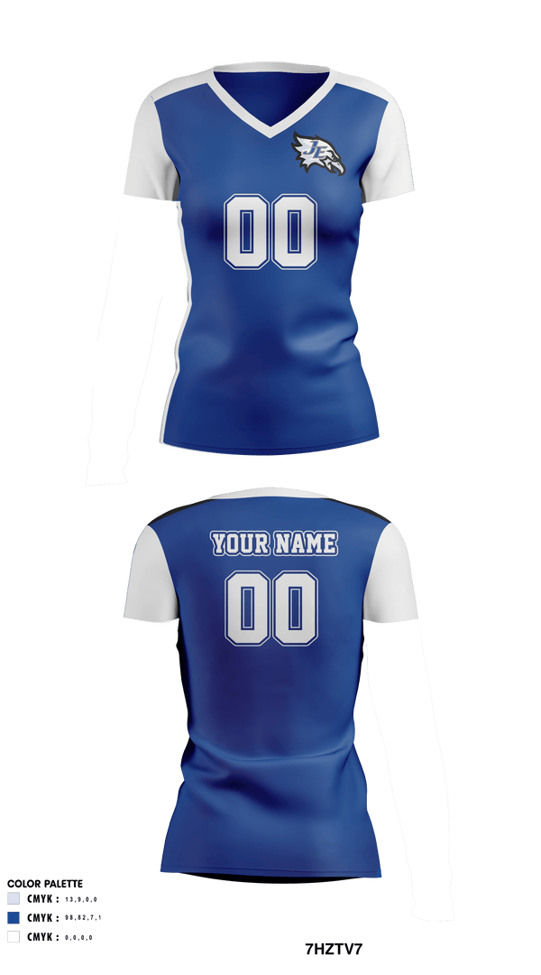 Womens Short Sleeve Vneck Shirt, Jordan-Elbridge High School Volleyball, Women's Volleyball, Teamtime, Team time, sublimation, custom sports apparel, team uniforms, spirit wear, spiritwear, sports uniforms, custom shirts, team store, custom team store, fundraiser sports, apparel fundraiser