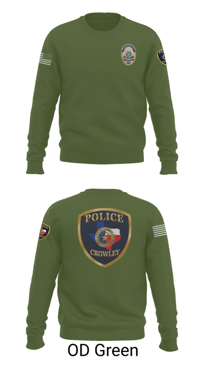 Crowley Police Department 8097883 Crew Neck Sweatshirt - 43