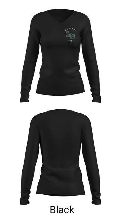 Lakewood Ranch High School Golf 70428177 Women's Long Sleeve V-neck Shirt - 33