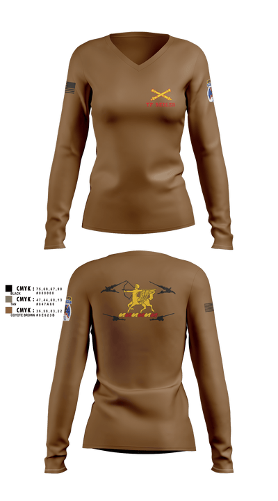 3-6 FA 74175293 Women's Long Sleeve V-neck Shirt - 9