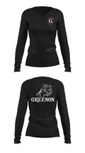 Greenon Knights 17208491 Women's Long Sleeve V-neck Shirt - 35
