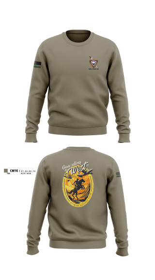 Crew Neck Sweatshirt, HHB 2-300th FAR, National Guard, Teamtime, Team time, sublimation, custom sports apparel, team uniforms, spirit wear, spiritwear, sports uniforms, custom shirts, team store, custom team store, fundraiser sports, apparel fundraiser