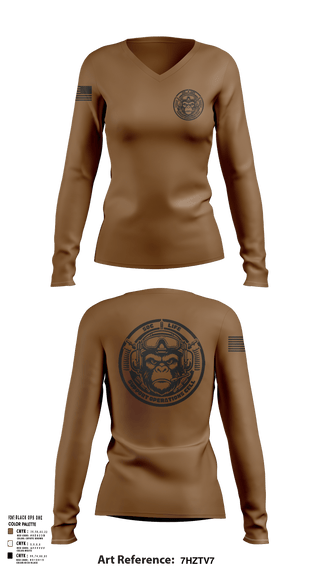Women's Long Sleeve Vneck Shirt, SMTCSMTC SOC, Coast Guard, Teamtime, Team time, sublimation, custom sports apparel, team uniforms, spirit wear, spiritwear, sports uniforms, custom shirts, team store, custom team store, fundraiser sports, apparel fundraiser