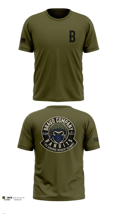 Bravo Company, 1-325 AIR, 2BCT, 82ND ABN DIV Short Sleeve Performance Shirt - 5