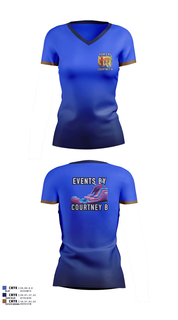 Womens Short Sleeve Vneck Shirt, Events By CourtneyB, , Teamtime, Team time, sublimation, custom sports apparel, team uniforms, spirit wear, spiritwear, sports uniforms, custom shirts, team store, custom team store, fundraiser sports, apparel fundraiser