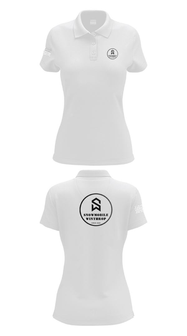 Womens Short Sleeve Performance Polo, Snowmobile Winthrop, , Teamtime, Team time, sublimation, custom sports apparel, team uniforms, spirit wear, spiritwear, sports uniforms, custom shirts, team store, custom team store, fundraiser sports, apparel fundraiser