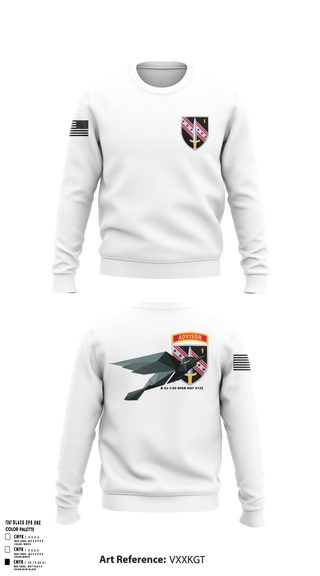 Crew Neck Sweatshirt, B Co 1-54 SFAB MAT 6122, Army, Teamtime, Team time, sublimation, custom sports apparel, team uniforms, spirit wear, spiritwear, sports uniforms, custom shirts, team store, custom team store, fundraiser sports, apparel fundraiser