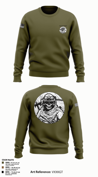 Crew Neck Sweatshirt, Killer Troop, Army, Teamtime, Team time, sublimation, custom sports apparel, team uniforms, spirit wear, spiritwear, sports uniforms, custom shirts, team store, custom team store, fundraiser sports, apparel fundraiser