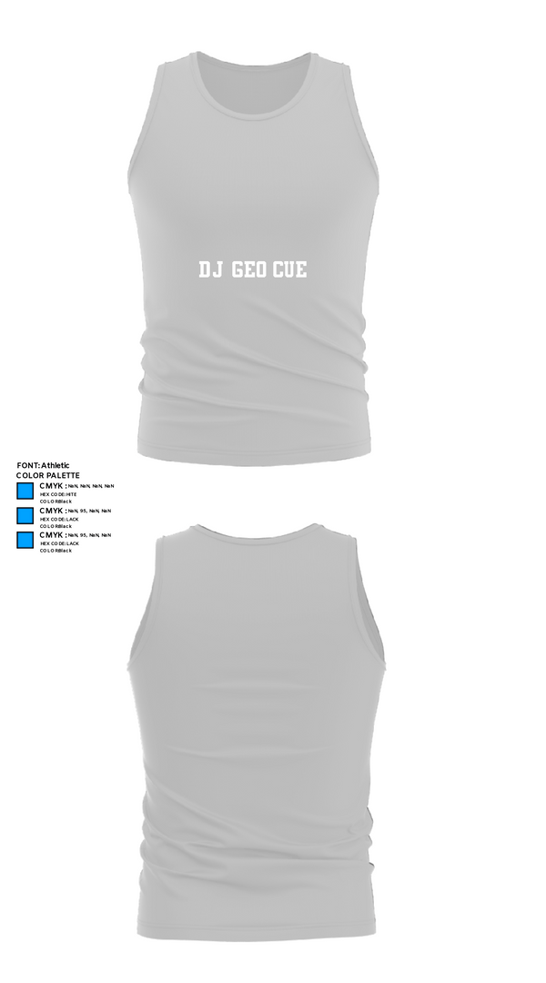 Tank Top, DJ GEO CUEDJ GEO CUE, , Teamtime, Team time, sublimation, custom sports apparel, team uniforms, spirit wear, spiritwear, sports uniforms, custom shirts, team store, custom team store, fundraiser sports, apparel fundraiser