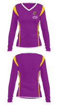 Lexington High School Softball 24193418 Women's Long Sleeve V-neck Shirt - 34
