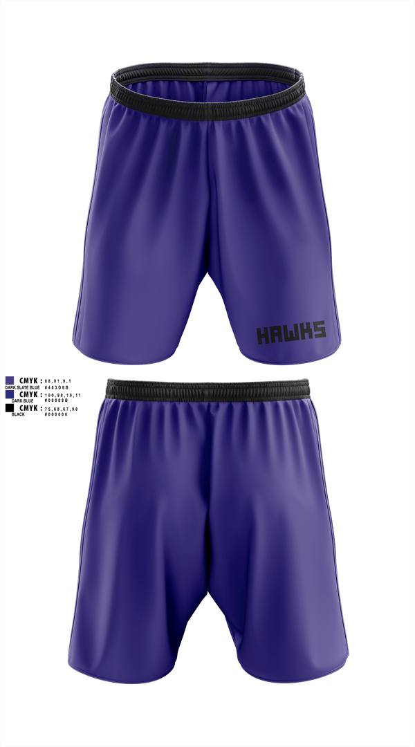 Athletic Shorts With Pockets, Hawks, Field Hockey, Teamtime, Team time, sublimation, custom sports apparel, team uniforms, spirit wear, spiritwear, sports uniforms, custom shirts, team store, custom team store, fundraiser sports, apparel fundraiser