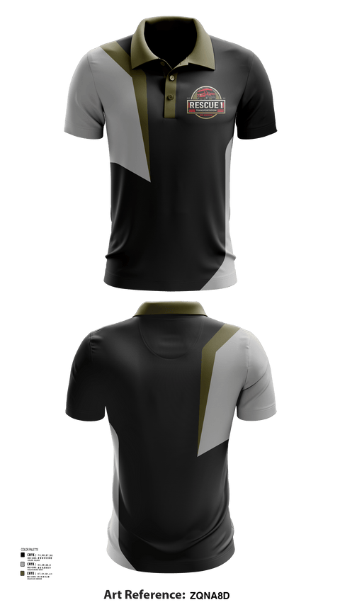 Short Sleeve Performance Polo, Rescue 1 transportation, , Teamtime, Team time, sublimation, custom sports apparel, team uniforms, spirit wear, spiritwear, sports uniforms, custom shirts, team store, custom team store, fundraiser sports, apparel fundraiser