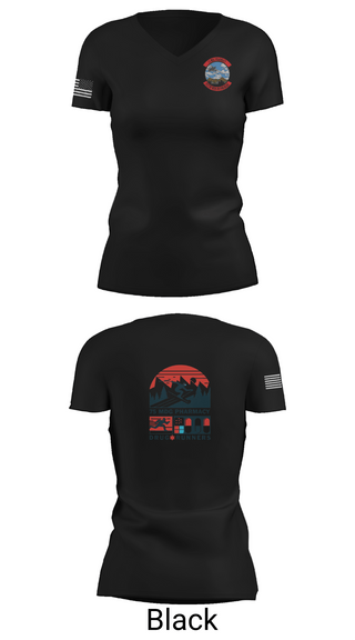 Womens Short Sleeve Vneck Shirt, 75 HCOS SGGD, Air Force, Teamtime, Team time, sublimation, custom sports apparel, team uniforms, spirit wear, spiritwear, sports uniforms, custom shirts, team store, custom team store, fundraiser sports, apparel fundraiser