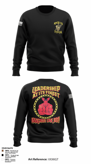 Crew Neck Sweatshirt, NMCB 133 FCPOA, Navy, Teamtime, Team time, sublimation, custom sports apparel, team uniforms, spirit wear, spiritwear, sports uniforms, custom shirts, team store, custom team store, fundraiser sports, apparel fundraiser