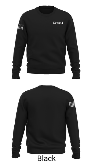 Crew Neck Sweatshirt, Zone 1, Police, Teamtime, Team time, sublimation, custom sports apparel, team uniforms, spirit wear, spiritwear, sports uniforms, custom shirts, team store, custom team store, fundraiser sports, apparel fundraiser