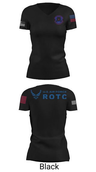 Womens Short Sleeve Vneck Shirt, Detachment 035, Air Force, Teamtime, Team time, sublimation, custom sports apparel, team uniforms, spirit wear, spiritwear, sports uniforms, custom shirts, team store, custom team store, fundraiser sports, apparel fundraiser