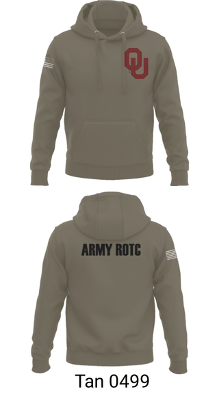 Hoodie, OU Army ROTC, Army, Teamtime, Team time, sublimation, custom sports apparel, team uniforms, spirit wear, spiritwear, sports uniforms, custom shirts, team store, custom team store, fundraiser sports, apparel fundraiser