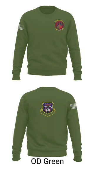 Crew Neck Sweatshirt, 18th Civil Engineer Sq, Air Force, Teamtime, Team time, sublimation, custom sports apparel, team uniforms, spirit wear, spiritwear, sports uniforms, custom shirts, team store, custom team store, fundraiser sports, apparel fundraiser