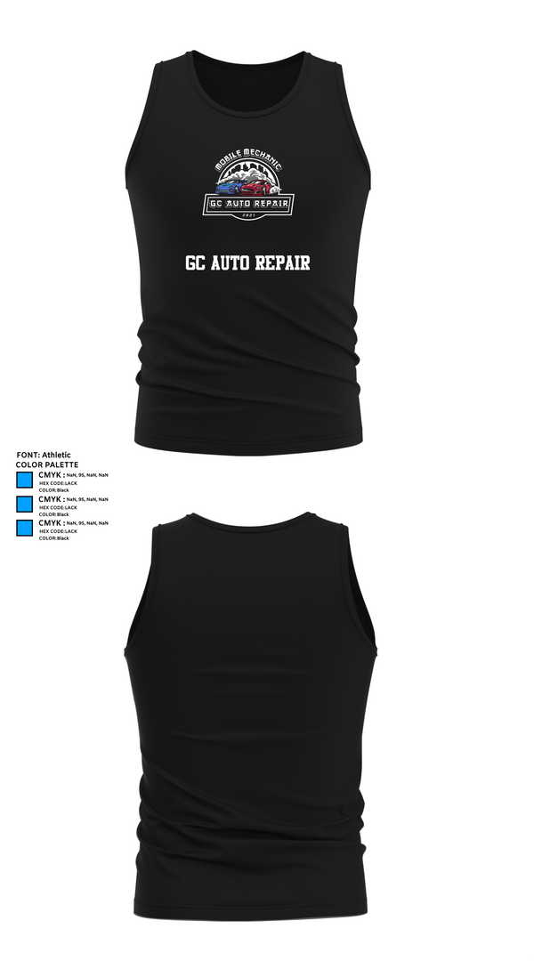 Tank Top, GC AUTO REPAIR, , Teamtime, Team time, sublimation, custom sports apparel, team uniforms, spirit wear, spiritwear, sports uniforms, custom shirts, team store, custom team store, fundraiser sports, apparel fundraiser