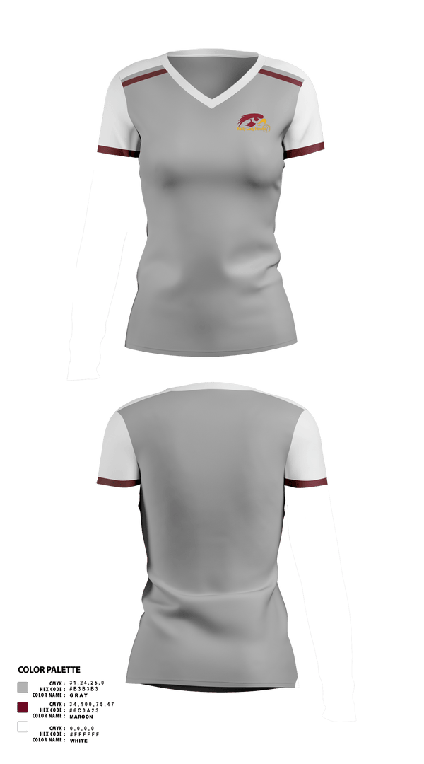 Womens Short Sleeve Vneck Shirt, Thomas W Kelly High School Basketball, Women's Basketball, Teamtime, Team time, sublimation, custom sports apparel, team uniforms, spirit wear, spiritwear, sports uniforms, custom shirts, team store, custom team store, fundraiser sports, apparel fundraiser