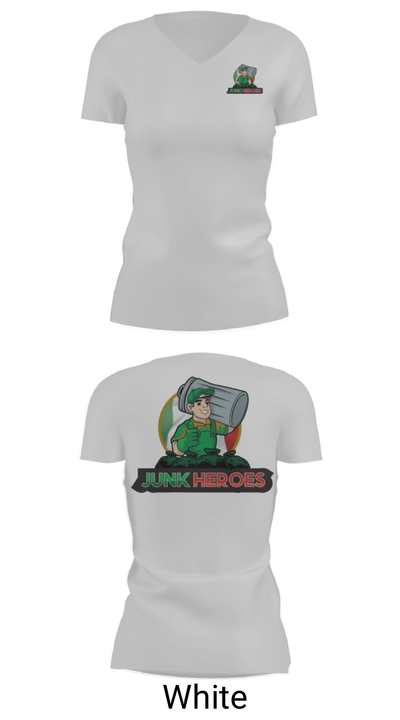Junk Heroes 27502871 Women's Short Sleeve V-neck Shirt - 7