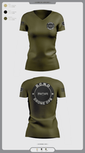 D.C.N.O 91339964 Women's Short Sleeve V-neck Shirt - 3