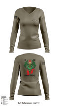 D-co 1-114th 40001496 Women's Long Sleeve V-neck Shirt - 127