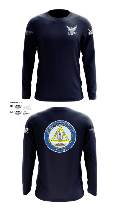 TRIDENT TRAINING FACILITY 43639143 Long Sleeve Performance Shirt - 1