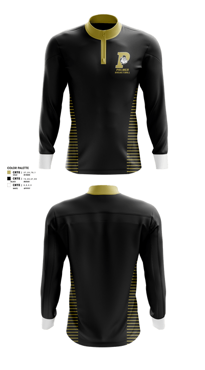 Palmer High School Basketball 1758497 Quarter Zip Jacket - 1