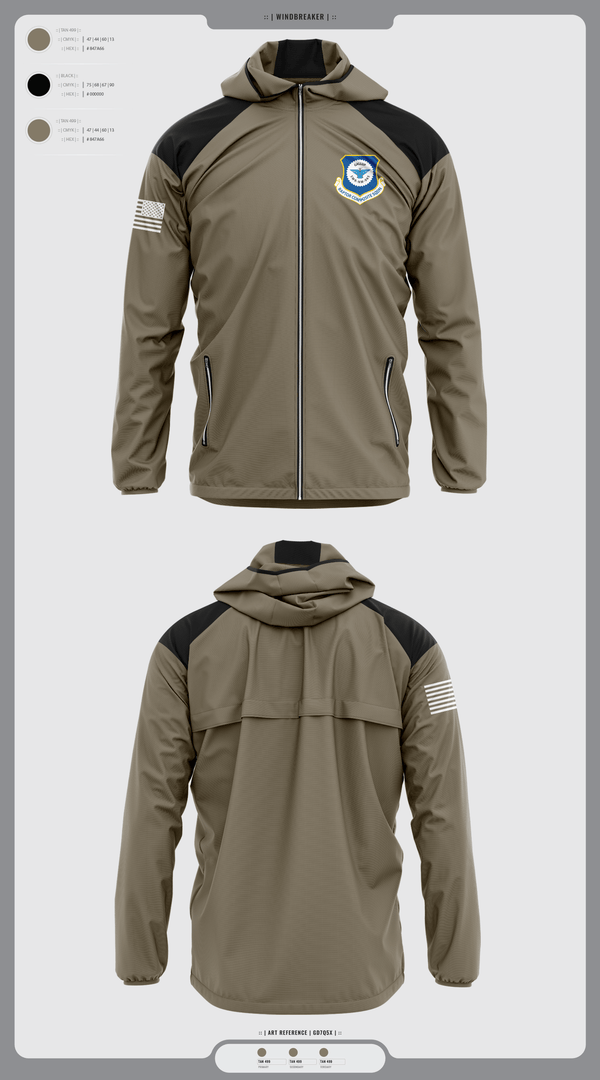 Windbreaker, Gallup Raptor Composite Squadron, Air Force, Teamtime, Team time, sublimation, custom sports apparel, team uniforms, spirit wear, spiritwear, sports uniforms, custom shirts, team store, custom team store, fundraiser sports, apparel fundraiser