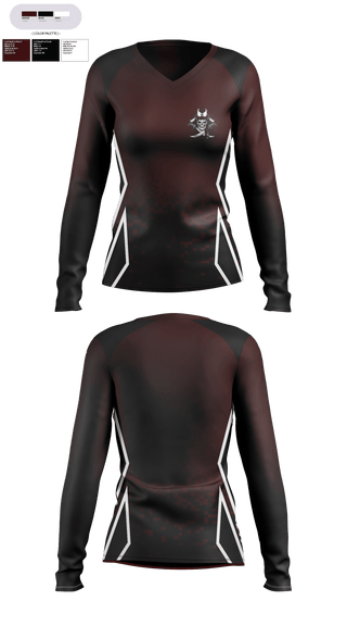 Womens Long Sleeve Vneck Shirt, Mankato Area Youth Baseball Association, Baseball, Teamtime, Team time, sublimation, custom sports apparel, team uniforms, spirit wear, spiritwear, sports uniforms, custom shirts, team store, custom team store, fundraiser sports, apparel fundraiser